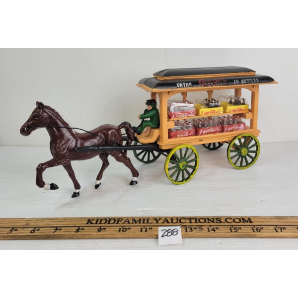CAST COCA-COLA BOTTLE DELIVERY WAGON