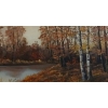 Image 2 : AUTUMN FOREST BY ROSE SCHUL(1922 - 2010) - FRAMED OIL ON CANVAS