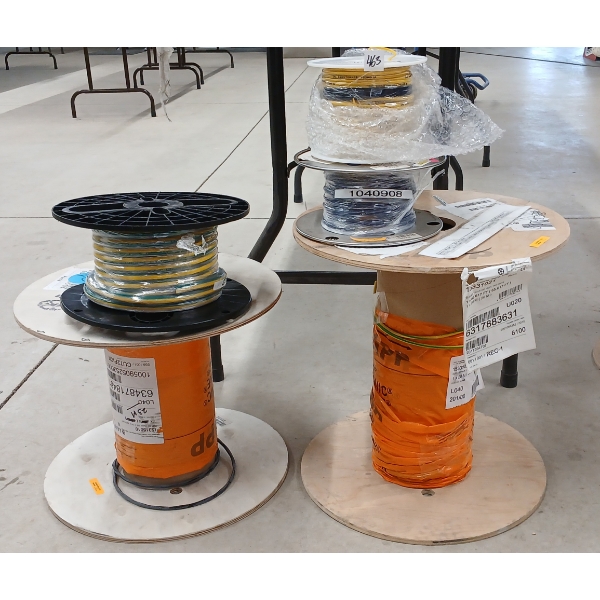 LOT OF 5 - MISC WIRE SPOOLS
