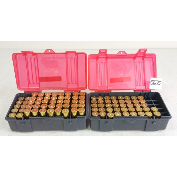 AMMO / BRASS: 92X MIXED .44MAG - 52X BRASS ONCE FIRED