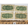 Image 2 : LOT OF 4 - 1923 CDN 25 CENT SHINPLASTERS