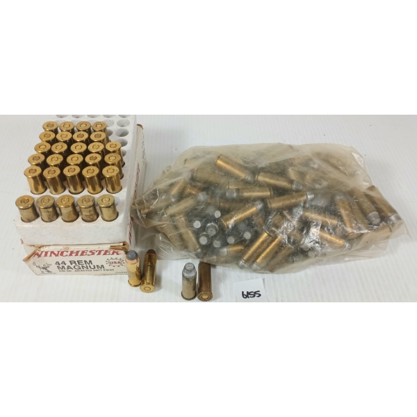 AMMO: APPROX 130X MIXED .44 REM MAG - 240GR - JSP