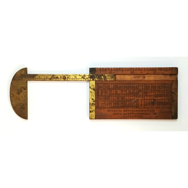 MICHAEL HUTCHINSON & CO. LTD. ROPE GAUGE - CIRCA 1880-1920