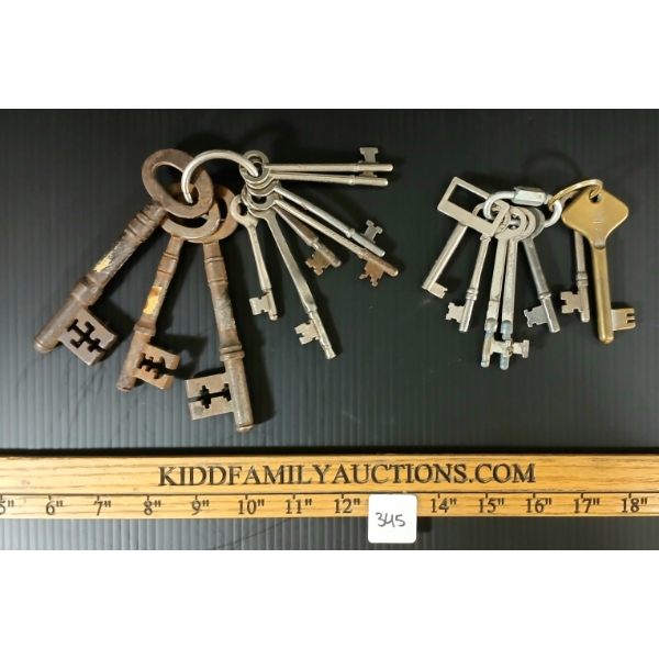QTY OF SKELETON KEYS - INCL CORBIN