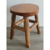 Image 1 : WOOD SLAB STOOL / PLANT STAND