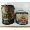Image 1 : LOT OF 2 - WHITE ROSE MOTOR & ULTRA MULTI-PURPOSE GREASE CANS - 5 GAL & 25 LBS