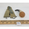Image 5 : LOT OF 2 - PRIMING HORN & CARTRIDGE BELT