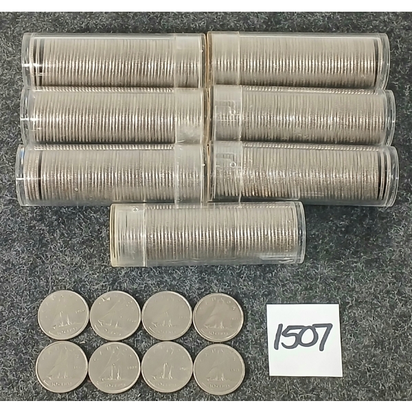 QTY OF 1971-1980 CDN 10 CENT COINS - ROLLED