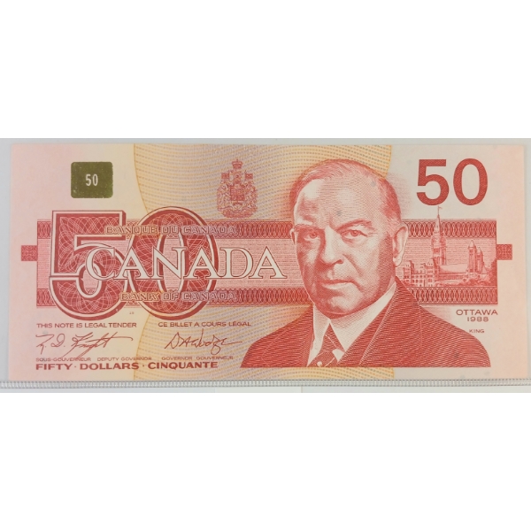 1988 CDN $50 BANKNOTE - CCCS GRADED