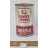Image 1 : WHITE ROSE HEAVY DUTY DURSOL MOTOR OIL QT FIBRE CAN