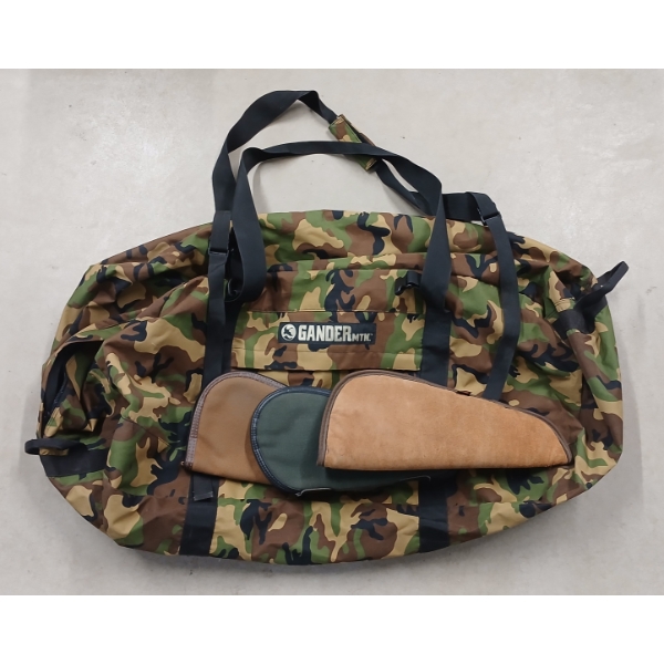 LOT OF 4 - GANDER MTN. CAMO PACK & SOFT GUN CASES - INCL KOPLIN