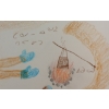 Image 2 : LOT OF 2 -  "HUNTER RETURNS W/ DINNER" & "CARIBOU NEAR HUNTING CAMP" BY MARY AYAQ ANOWTALIK