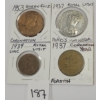 LOT OF 4 - CORONATION COINS - INCL 1937 ROYAL VISIT