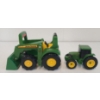 Image 8 : LOT OF 5 - DIECAST & PLASTIC MODEL JOHN DEERE TRACTORS & CAT DOZER