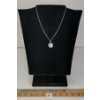 Image 1 : PALE BLUE PENDANT NECKLACE