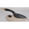 Image 4 : "LOON" BY ISAAC PANIGAK - SIGNED - STONE & BONE