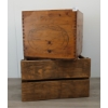 LOT OF 2 - BUTTER BOX & UNMARKED WOODEN CRATE