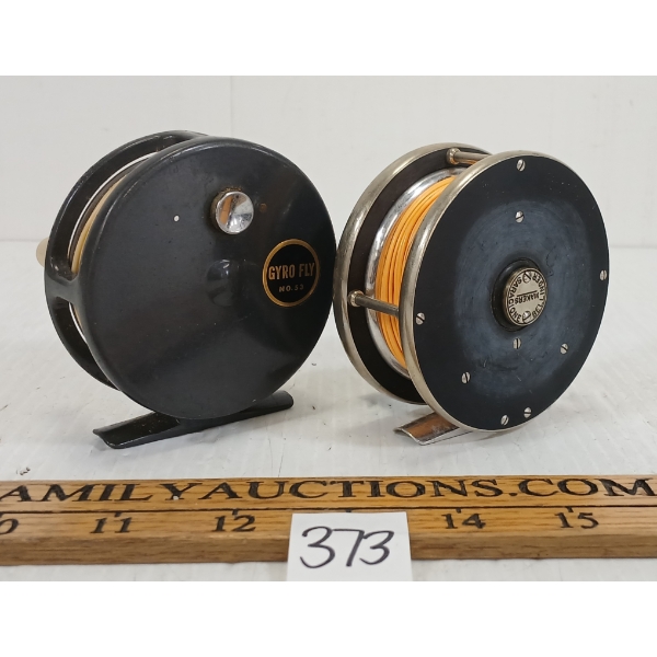 LOT OF 2 - BELLINGER-SARACIONE & GYRO NO. 53 FLY REELS