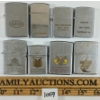 Image 1 : LOT OF 8 - SILVER TONE LIGHTERS - INCL DUNDEE, HAV-A-LITER, ZIPPO, ETC