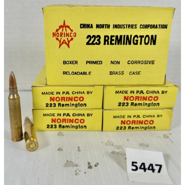 AMMO: 100X NORINCO .223 REM - FMJ