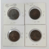Image 2 : LOT OF 4 - 1876, 1888, 1896 & 1900 CDN LARGE PENNIES
