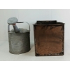 Image 4 : LOT OF 2 - COPPER PLANTER & WATERING CAN