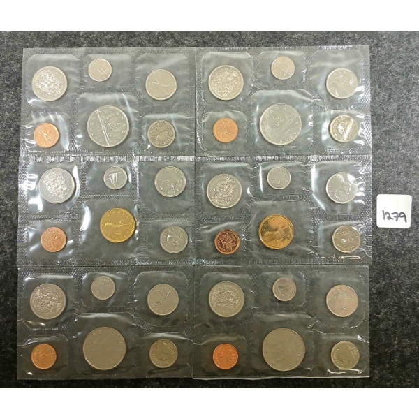 LOT OF 6 - 1983-1993 RCM UNCIRCULATED PROOF SETS