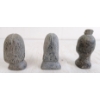 Image 4 : LOT OF 3 - INUIT BUSTS BY UNKNOWN ARTIST - STONE