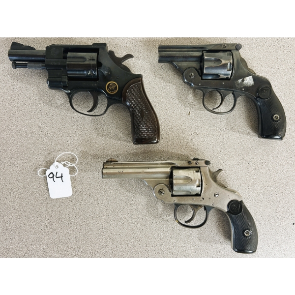 LOT OF 3 - PROHIB REVOLVERS IN .32 CAL 