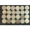 Image 2 : LOT OF 24 - 1910-1968 CDN 10 CENT COINS