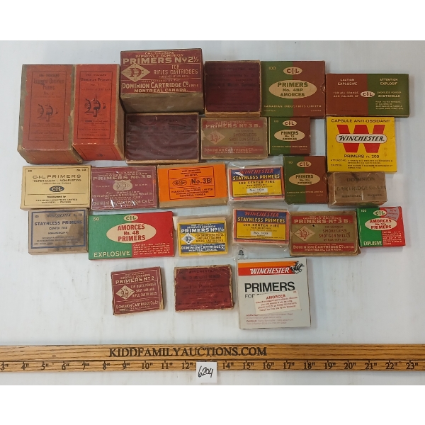 PRIMERS: APPROX 1000X MIXED PRIMERS & BOXES
