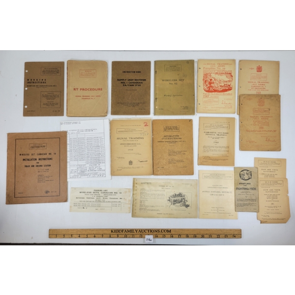 JOB LOT - MILITARY MANUALS, INSTRUCTIONS BOOKS & PAMPHLETS, ETC