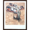 Image 1 : "WEST COAST NATIVE  W/ MASK" BY JOHN CHESTER (PRS CDN ARTIST) - PRINT