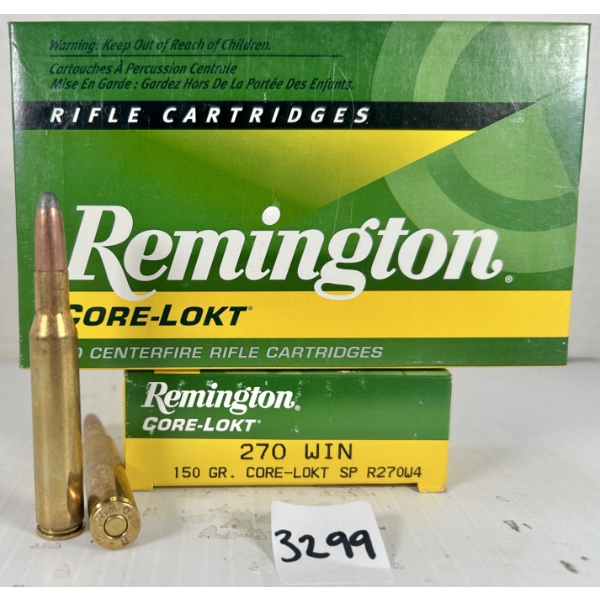 AMMO: 40X REMINGTON .270 WIN - 150 GR SP