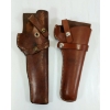 Image 2 : LOT OF 9 - LEATHER PISTOL HOLSTERS & SOFT GUN CASES - BROWNING, BUDDY SCHOELLKOPF, HUNTER, ETC