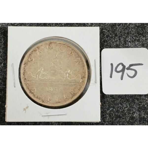 1951 CDN SILVER DOLLAR