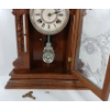 Image 3 : 1901 ANSONIA GINGERBREAD "GALLARTIN" OAK SHELF CLOCK