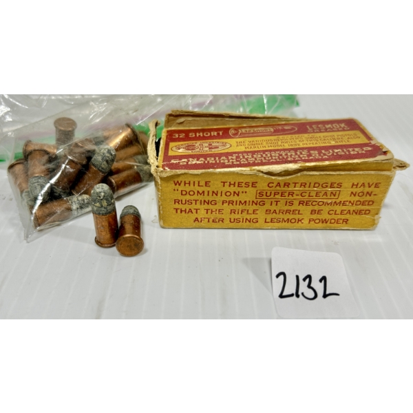 AMMO: 43X CIL .32 SHORT RIMFIRE