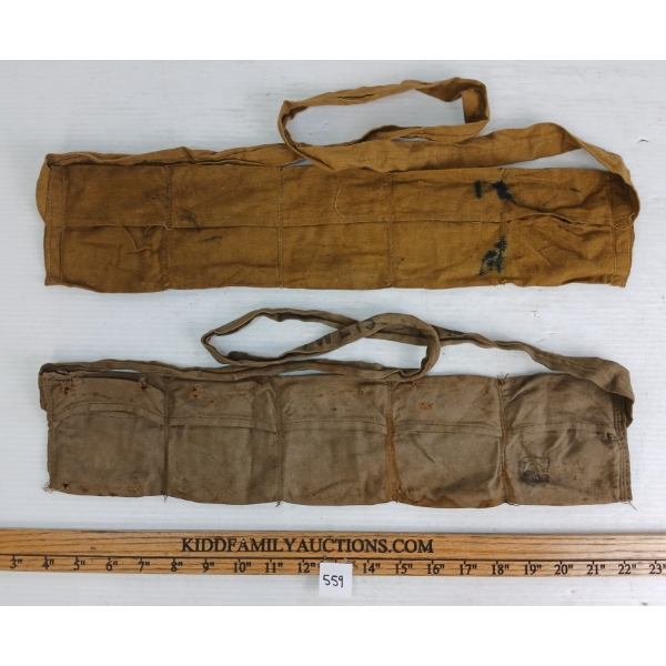 LOT OF 2 - WWI CDN ARMY AMMO BELTS