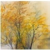 Image 2 : AUTUMN LANDSCAPE BY M. PIGETT - FRAMED WATERCOLOUR ON PAPER