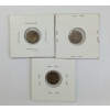 Image 2 : LOT OF 3 - 1852, 1857 & UNKNOWN US HALF DIME SILVER COINS