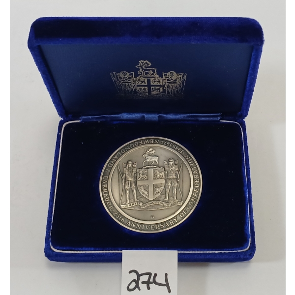 NEWFOUNDLAND & LABRADOR 25TH ANNIVERSARY .9995 SILVER COIN