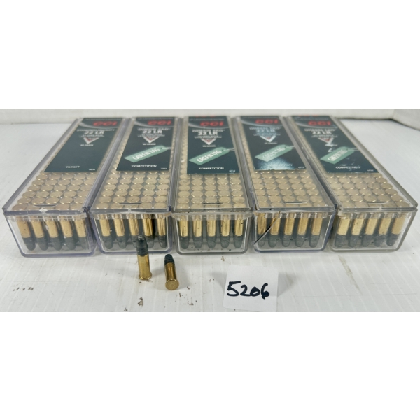 AMMO: 500X CCI .22 LR 40GR. LRN 