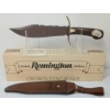 Image 1 : REMINGTON CROWN STAG BOWIE KNIFE W/ LEATHER SHEATH