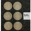 Image 1 : LOT OF 6 - 1965-1966 CDN SILVER 50 CENT PCS