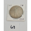 Image 1 : U.S. 1935 SILVER ONE DOLLAR COIN