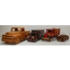 Image 1 : LOT OF 4 - WOODEN MODEL CARS