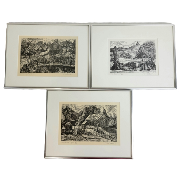 LOT OF 3 - "OCTOBER POND," "THE GATEWAY" & "SEPTEMBER LIGHT" BY ROSEMARY ELIZABETH KILBOURNE