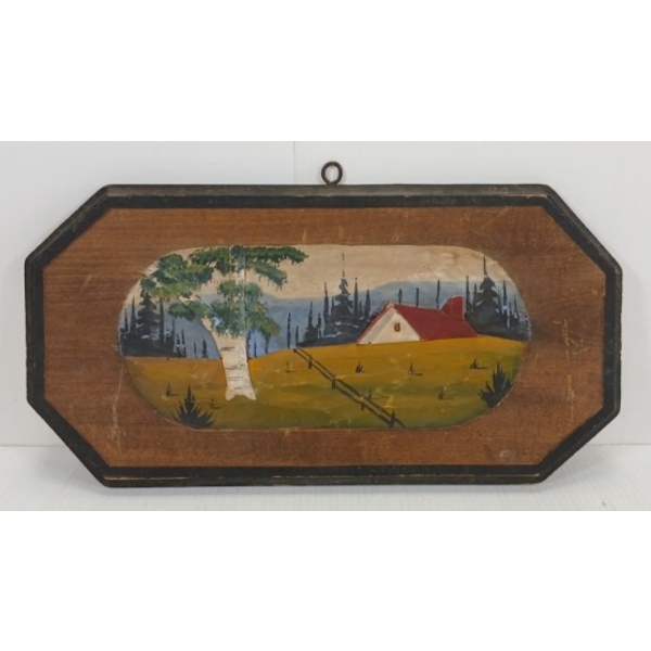 UNMARKED CARVED QUEBEC PLAQUE