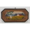 UNMARKED CARVED QUEBEC PLAQUE